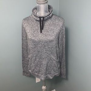 OLD NAVY women’s size medium Active go-dry pullover turtleneck grey sweater